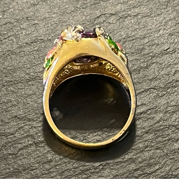 Vintage Kirks Folly Garden Fantasy Ring Size 11 - Picture 13 of 16